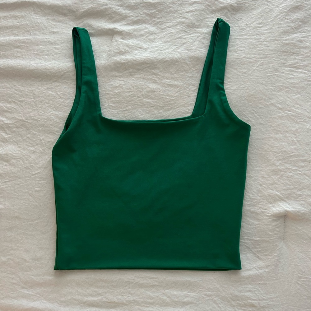 Better Be Green Cropped Tank Top